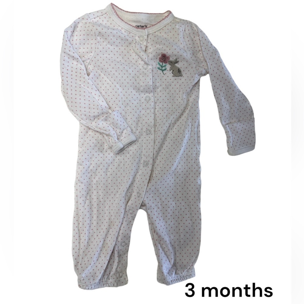 5/$30 Carter’s 3 Months Footless Button Footies​ - Picture 4 of 13